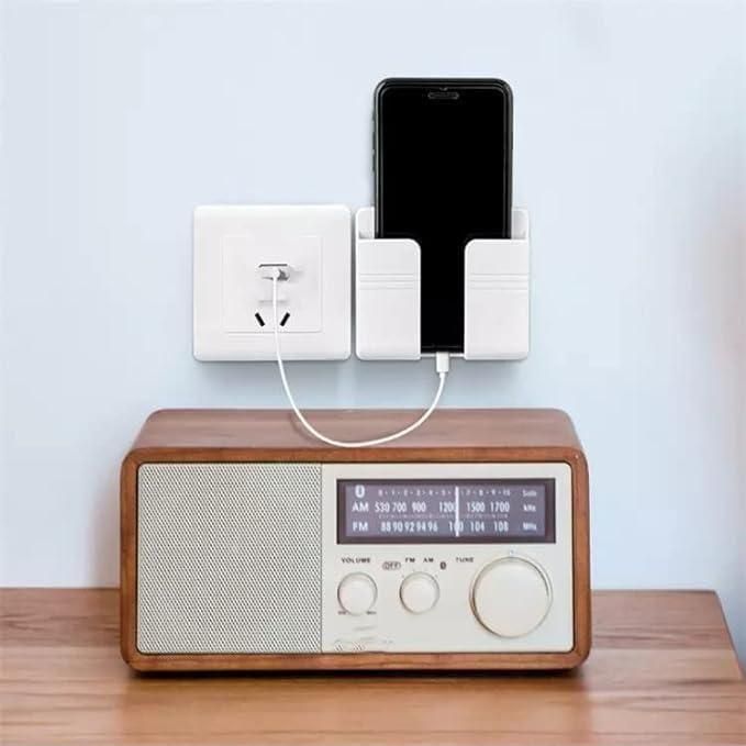 Wall-Mounted Phone Holder – Adhesive, sleek, hands-free; 4 or 8 pack